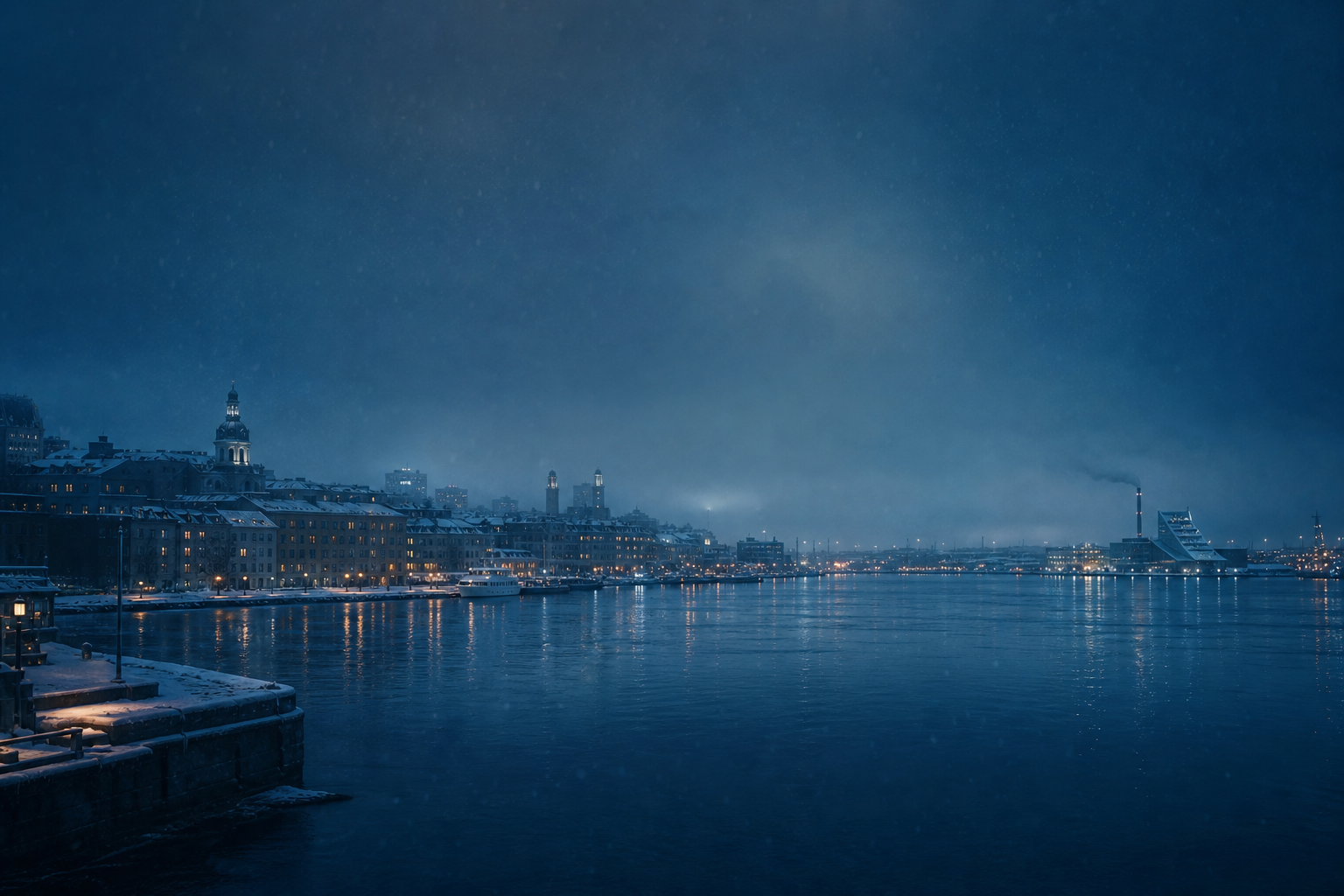 Northern city waterfront